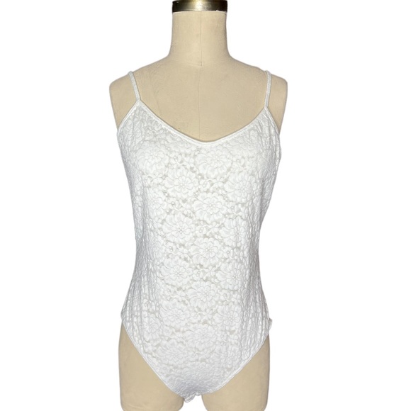 Vintage Ann Taylor Lace Bodysuit size L - Picture 2 of 15